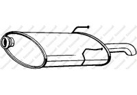 Exhaust backbox / end silencer 190-361 Bosal