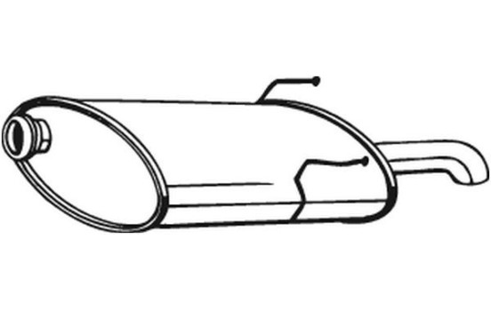 Exhaust backbox / end silencer 190-361 Bosal, Image 2