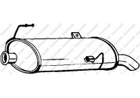 Exhaust backbox / end silencer 190-505 Bosal