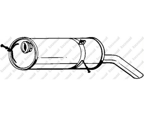 Exhaust backbox / end silencer 190-511 Bosal