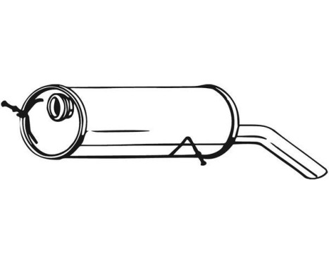 Exhaust backbox / end silencer 190-511 Bosal, Image 2