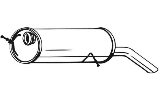 Exhaust backbox / end silencer 190-511 Bosal, Image 2