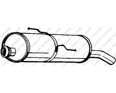 Exhaust backbox / end silencer 190-601 Bosal, Image 2