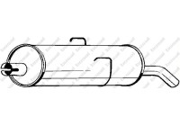 Exhaust backbox / end silencer 190-747 Bosal
