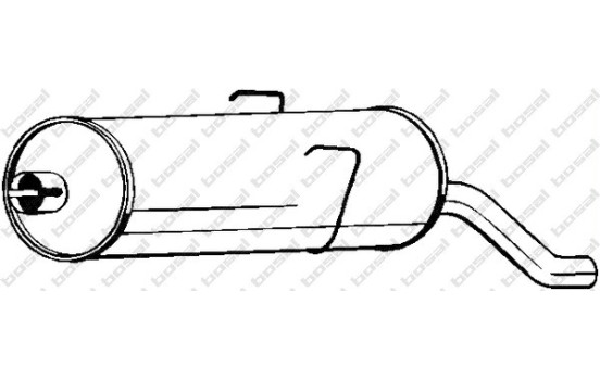 Exhaust backbox / end silencer 190-759 Bosal