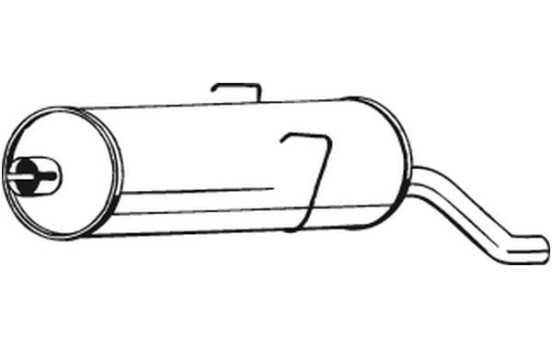 Exhaust backbox / end silencer 190-759 Bosal, Image 2