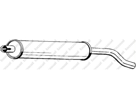 Exhaust backbox / end silencer 190-773 Bosal
