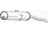 Exhaust backbox / end silencer 190-781 Bosal