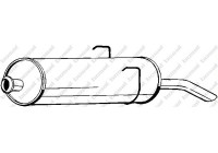Exhaust backbox / end silencer 190-787 Bosal