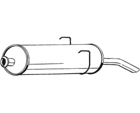 Exhaust backbox / end silencer 190-787 Bosal, Image 2