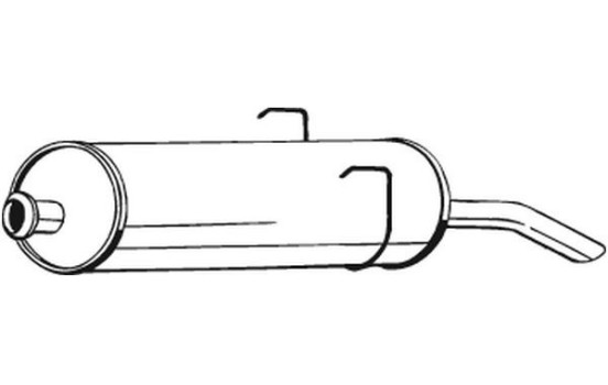Exhaust backbox / end silencer 190-787 Bosal, Image 2