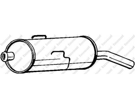 Exhaust backbox / end silencer 190-797 Bosal