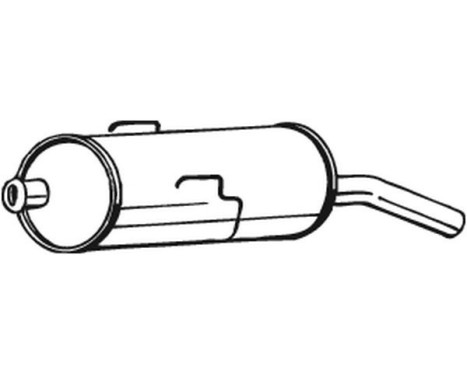 Exhaust backbox / end silencer 190-797 Bosal, Image 2
