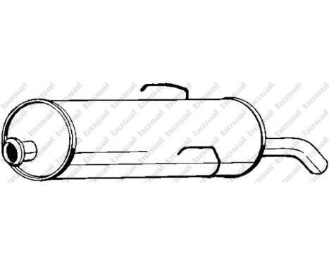 Exhaust backbox / end silencer 190-805 Bosal