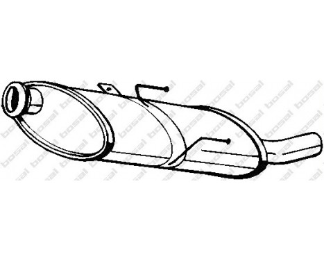 Exhaust backbox / end silencer 190-833 Bosal