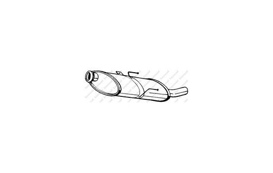 Exhaust backbox / end silencer 190-863 Bosal