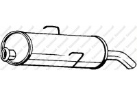 Exhaust backbox / end silencer 190-893 Bosal