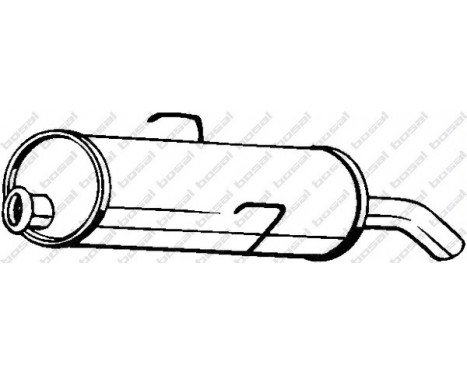 Exhaust backbox / end silencer 190-893 Bosal