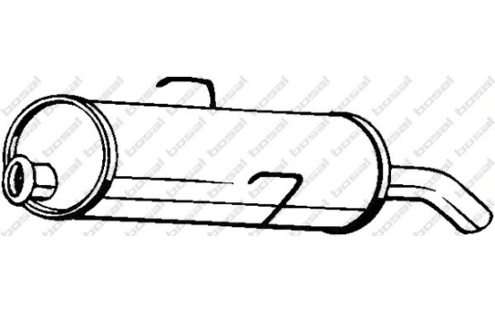 Exhaust backbox / end silencer 190-893 Bosal