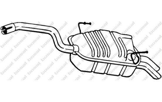 Exhaust backbox / end silencer 190-903 Bosal