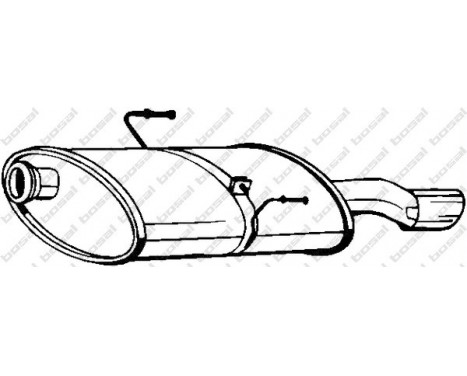 Exhaust backbox / end silencer 190-911 Bosal