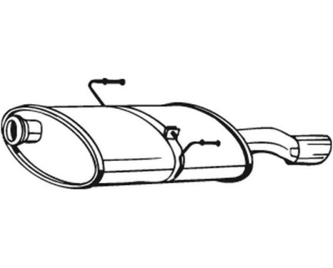 Exhaust backbox / end silencer 190-911 Bosal, Image 2