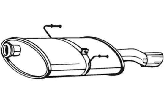 Exhaust backbox / end silencer 190-911 Bosal, Image 2