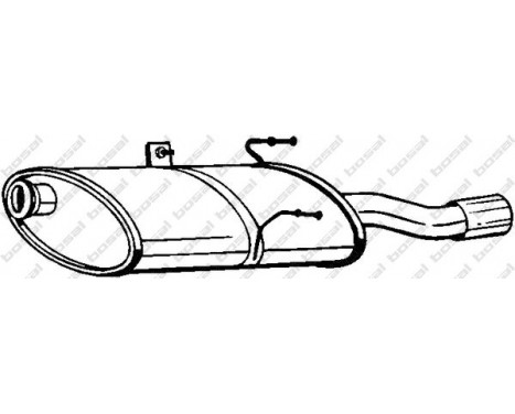Exhaust backbox / end silencer 190-925 Bosal
