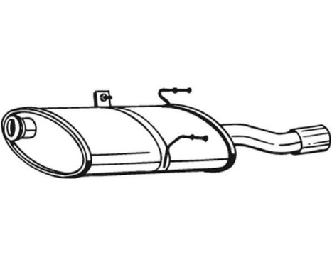 Exhaust backbox / end silencer 190-925 Bosal, Image 2