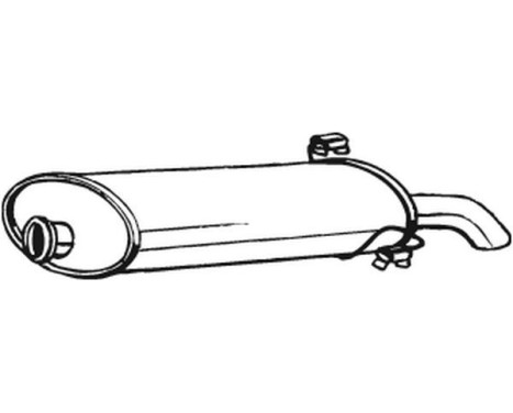 Exhaust backbox / end silencer 190-939 Bosal, Image 2