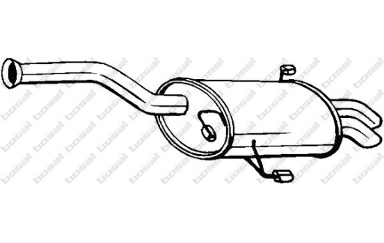 Exhaust backbox / end silencer 190-953 Bosal