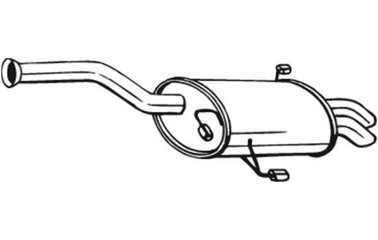 Exhaust backbox / end silencer 190-953 Bosal, Image 2