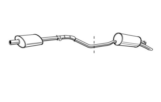 Exhaust backbox / end silencer 19023 Walker