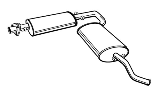 Exhaust backbox / end silencer 19288 Walker