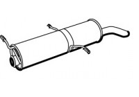 Exhaust backbox / end silencer 19309 Walker