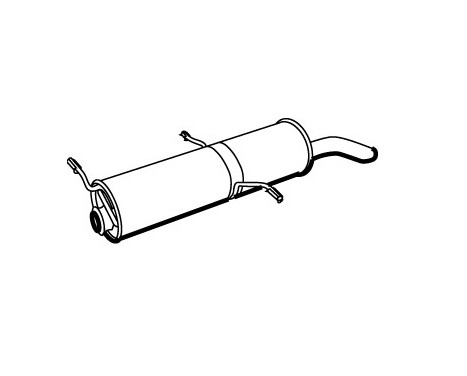 Exhaust backbox / end silencer 19309 Walker