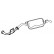 Exhaust backbox / end silencer 19580 Walker