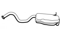 Exhaust backbox / end silencer 19588 Walker