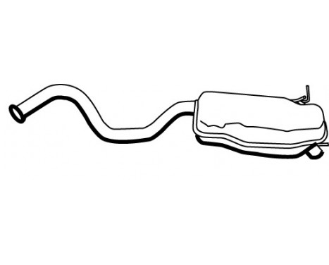 Exhaust backbox / end silencer 19588 Walker