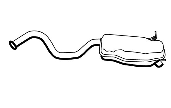 Exhaust backbox / end silencer 19588 Walker