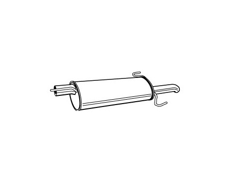 Exhaust backbox / end silencer 19965 Walker