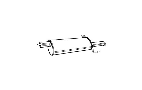 Exhaust backbox / end silencer 19965 Walker