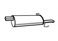 Exhaust backbox / end silencer 19969 Walker