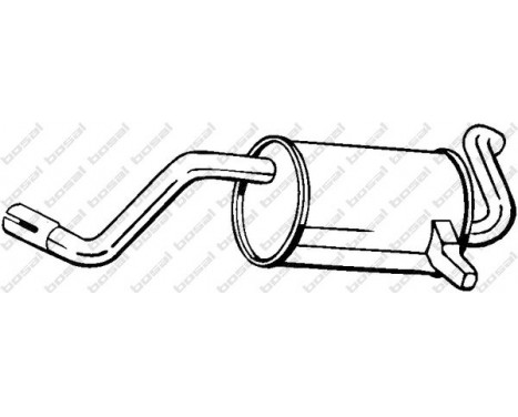 Exhaust backbox / end silencer 200-045 Bosal
