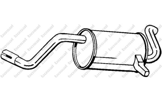 Exhaust backbox / end silencer 200-045 Bosal