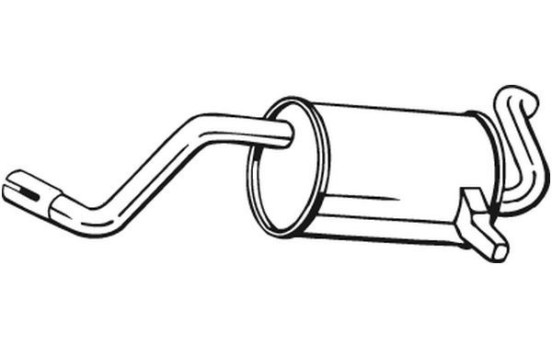 Exhaust backbox / end silencer 200-053 Bosal