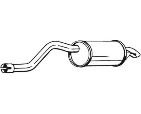 Exhaust backbox / end silencer 200-083 Bosal