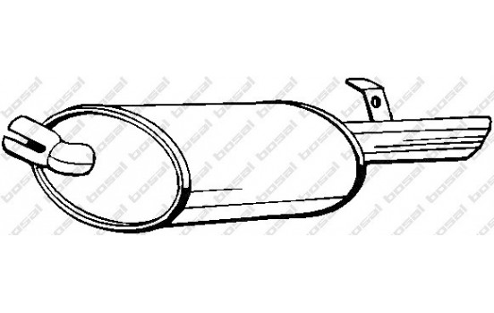 Exhaust backbox / end silencer 200-127 Bosal