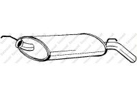 Exhaust backbox / end silencer 200-149 Bosal