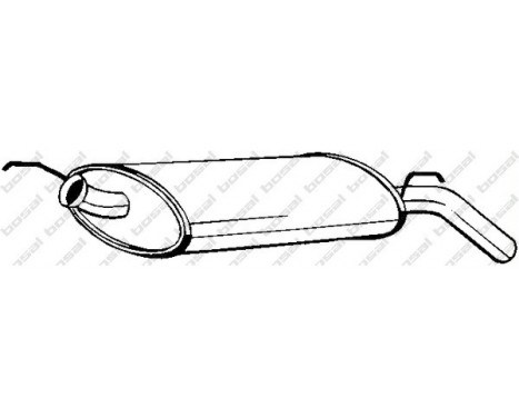 Exhaust backbox / end silencer 200-149 Bosal